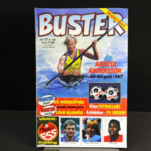 Buster - 1985 - NR 17 - Poster: IFK Norrköping | John McEnroe