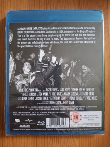 BRUCE DICKINSON/SKUNKWORKS Scream for me Sarajevo (Blu-ray) *STILL SEALED*