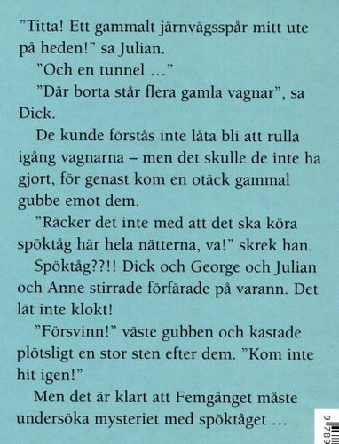 Enid Blyton: Fem stoppar spöktåget (2008, nyskick)