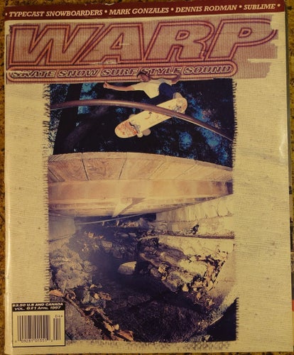 Warp Magazine - Skate Snow Surf Style Sound - Vol.6 No.1 - April 1997 - Vintage