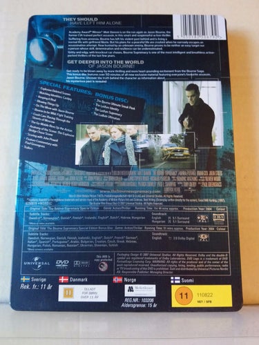 The bourne supremacy, Steelbook, Dvd