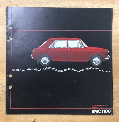 Försäljningsbroschyr BMC 1100