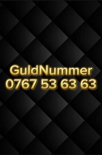 0767 53 63 63 Guldnummer, (kan lätt flyttas till valfri operatör). Prissänkt!!!