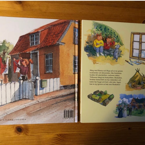 Två bildetböcker av Jens Ahlbom