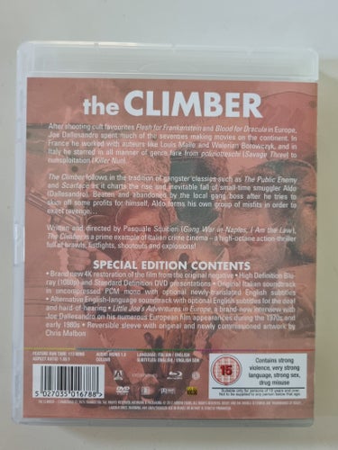 The Climber (Blu-ray + DVD) Arrow Video Utgåva