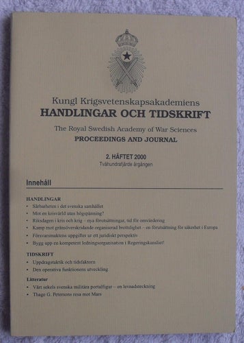 Uppdragstaktik, gränsöverskrid. organiserad brottslighet m.m. (Krigsvet 2/2000)