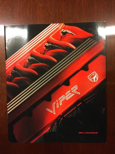 Försäljningsbroschyr Dodge Viper