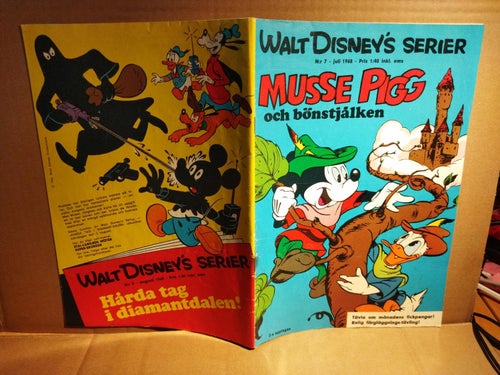 Walt Disneys serier 1968 nr 7 Musse Pigg och bönstjälken