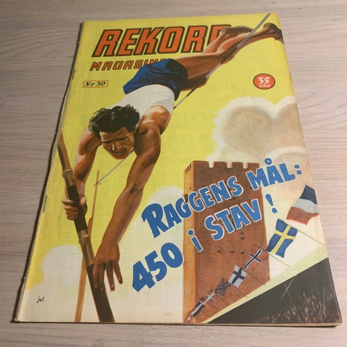 Tidningen Rekord Rekordmagasinet 1950 nr 30 - (baksidan saknas)