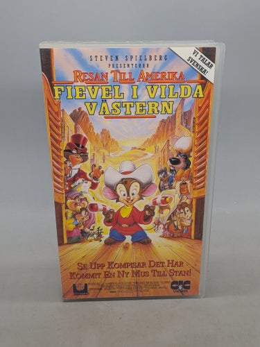 Resan till Amerika - Fievel i vilda västern - Svenskt tal - VHS