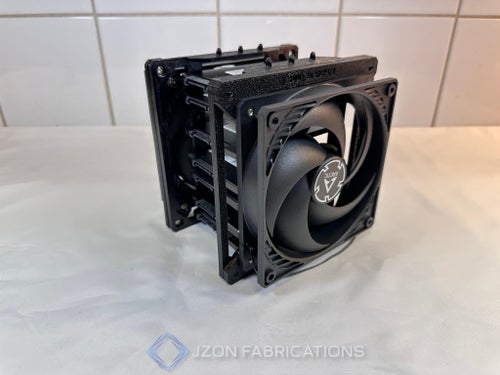 10x 2.5in SSD Rack Stackable Open Air Drive Cage Fan Mount