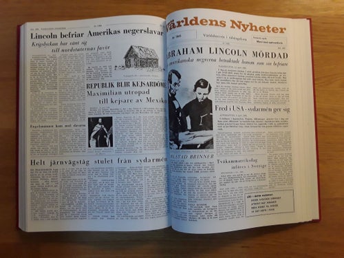 VÄRLDENS NYHETER - BOK I TIDNINGSFORM
