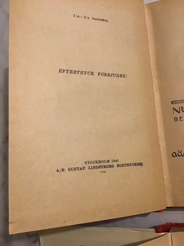 Nulle Nallesson av Gösta Reuterswärd, 1946 och Två myrors Äventyr 1941
