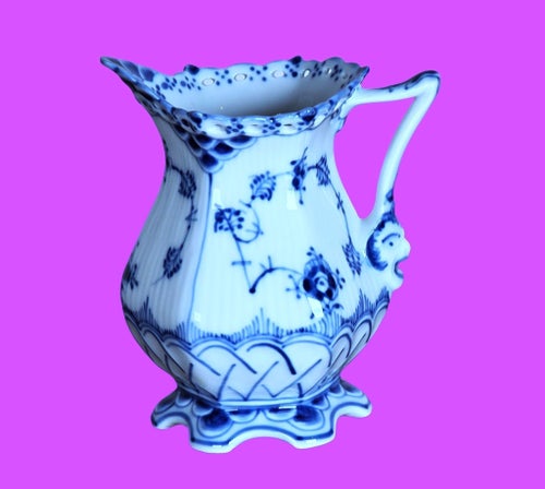 Större Gräddkanna nr.1/1032:Royal Copenhagen/Musselmalet/1968/Helblond