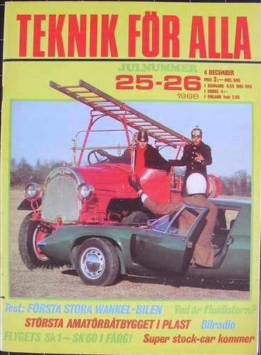 TEKNIK FÖR ALLA 1968/25-26.NSU Renault Alpine.Magnifika Nauti-Cat."Loppan".