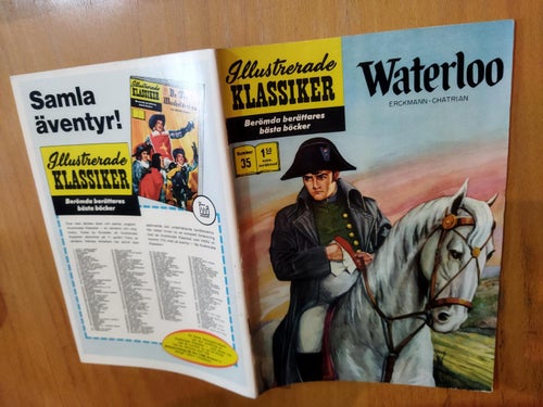 Illustrerade klassiker nr 35 Waterloo Erckmann Chatrian. Very Fine plus