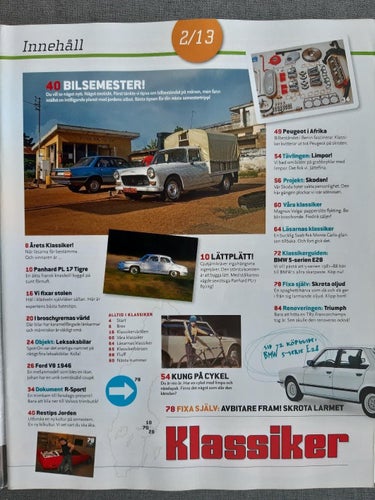 Klassiker nr 2 2013: BMW E28 köpguide, Panhard PL 17 Tigre, Ford V8 1946