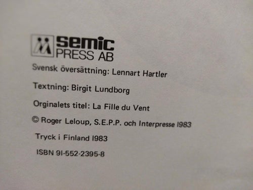 Örnserien 12 Yoko Tsuno nr 8 Livsfarlig Vind