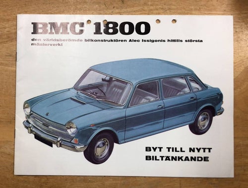 Försäljningsbroschyr BMC 1800