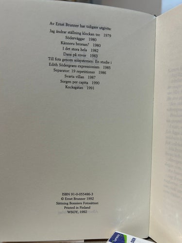 Edith av Ernst Brunner. Bok. Very good plus