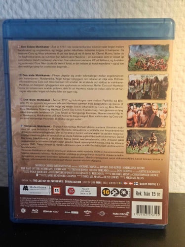 The Last of the Mohicans (Drama/Action 1992) Blu-ray Svensk Text Region B