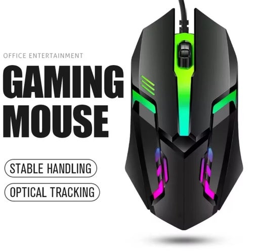 Gamingmus med RGB-belysning