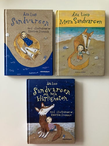 Sandvargen av Åsa Lind, 2016 - alla 3 delar - inbundna
