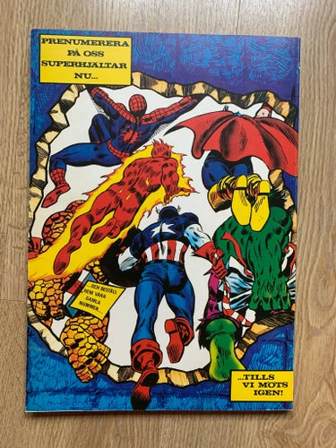 MARVELS SAMLAR SPECIAL SPINDELMANNENS SUPERHJÄLTE ALBUM nr 1 1975