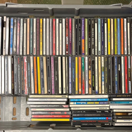 Stor samling av CD-skivor