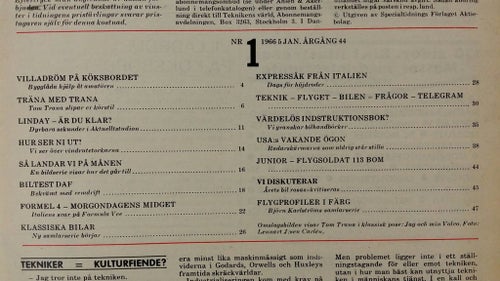 Teknikens Värld nr 1 1966: Test Daf Daffodil