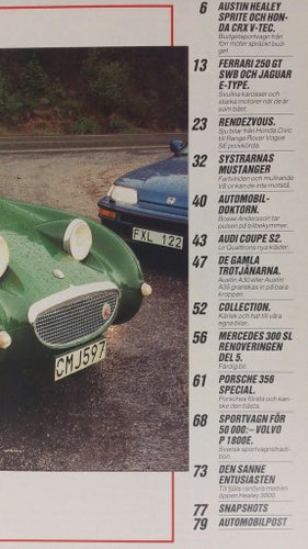 Automobil nr 11 1990: Audi Coupé S2, Austin A30, Porsche 356, Volvo 1800E