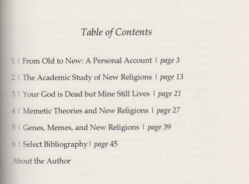 Diem-Lane, Andrea: The Rise of New Religions. Nietsche, Wilber and Meme Theory