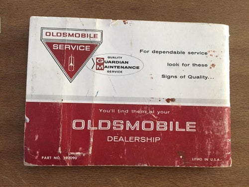 1966 Oldsmobile Owner Protection Plan