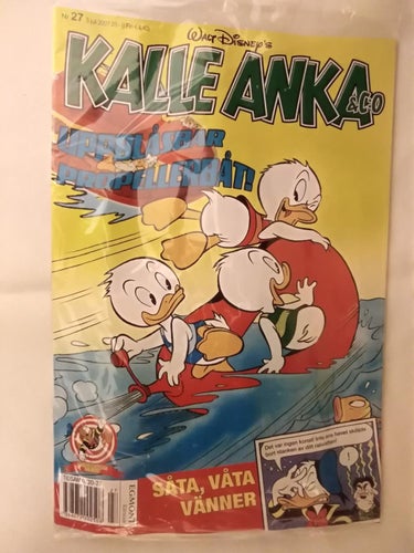 Kalle Anka & Co 2007 nr 27. inplastad. med Uppblåsbar propellerbåt