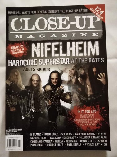 Close Up Magazine 2007/2008 nr 97 Nifelheim In Flames Soilwork Avatar Om Disfear