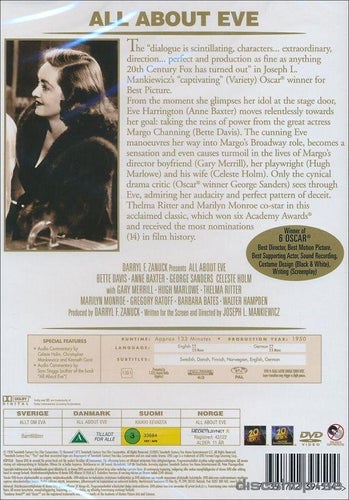 All About Eve (1950) Joseph L Mankiewicz med Bette Davis och Anne Baxter.