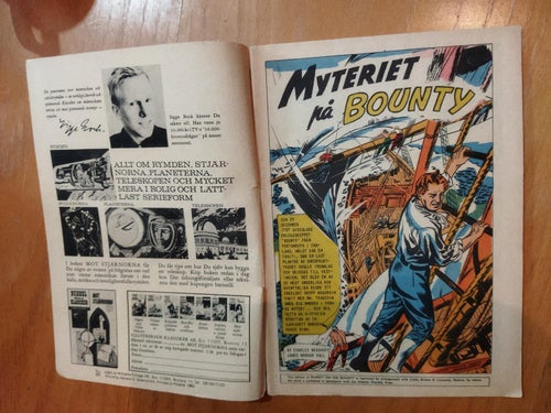Illustrerade klassiker nr 9 Myteriet på Bounty Nordhoff och Nall. 1969.Fine plus