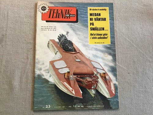 TEKNIK FÖR ALLA NR 23 1961 VAUXHALL,MODELL LOK,SOVJET FLYG BEUTY
