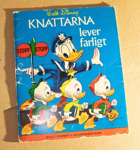 Knattarna lever farligt - walt disney - stjärnböcker - 1971 kalle anka