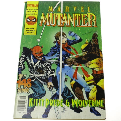 Marvel mutanter - 1989 - NR 7/8 - Kitty Pryde & Wolverine