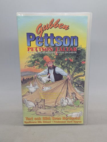 Gubben Pettson Tältar - Pettson & Findus - Svenskt tal - VHS