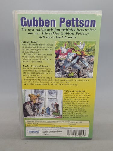 Gubben Pettson Tältar - Pettson & Findus - Svenskt tal - VHS