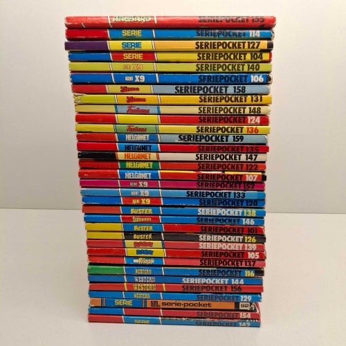 Seriepocket x33 Seriepaket Helgonet, Agent X9, Stålmannen, Se bilder