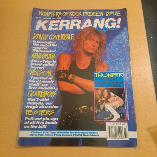 Kerrang! Monsters of Rock Preview Issue, 1990, med mittposters.