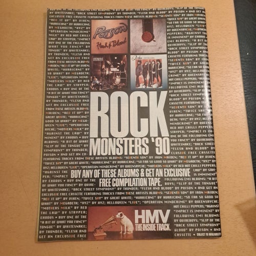 Kerrang! Monsters of Rock Preview Issue, 1990, med mittposters.