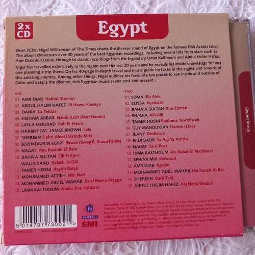 Experience Egypt 2x CD med 40-sidig musik- och reseguide