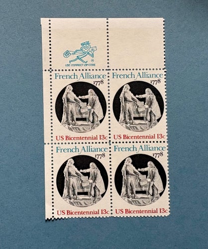 USA Franska alliansen Block Postfriskt **