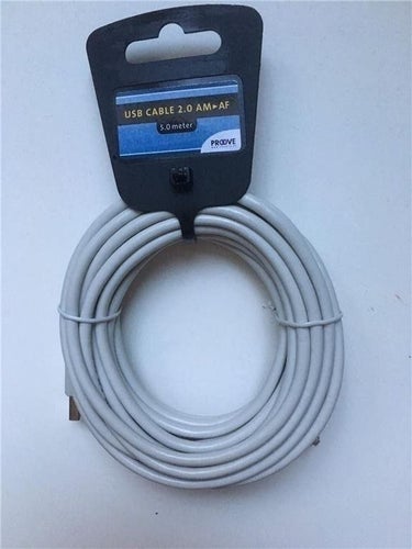USB kabel 2,0 5m / kabel Typ hane - Typ hona