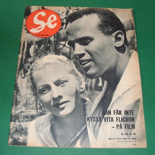 SE nr 37 1957 - Harry Belafonte, Mykle, Waern, Suzy Parker