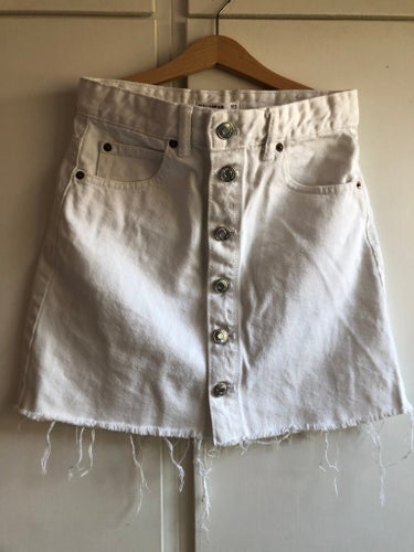 Pull & Bear vita kjol stl.S